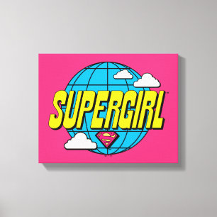 Supergirl Global Pop Grafik Leinwanddruck