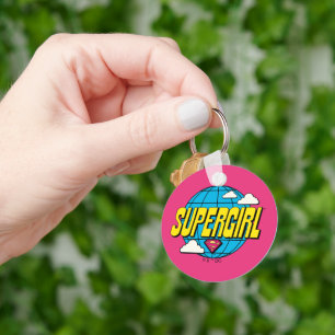 Supergirl Global Pop Grafik Schlüsselanhänger