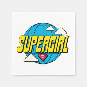 Supergirl Global Pop Grafik Serviette