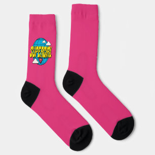 Supergirl Global Pop Grafik Socken