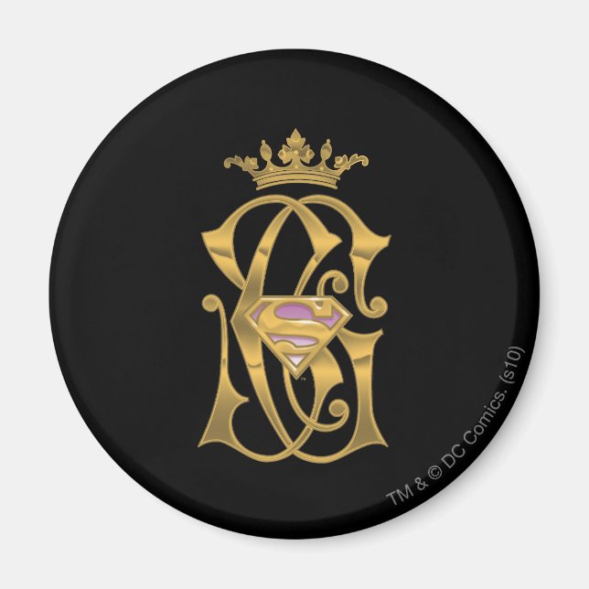 Supergirl Gold Crown Magnet (Vorne)