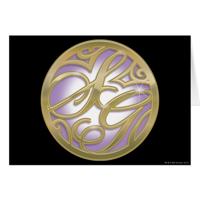 Supergirl Gold & Lila Circle Logo (Vorderseite (Horizontal))