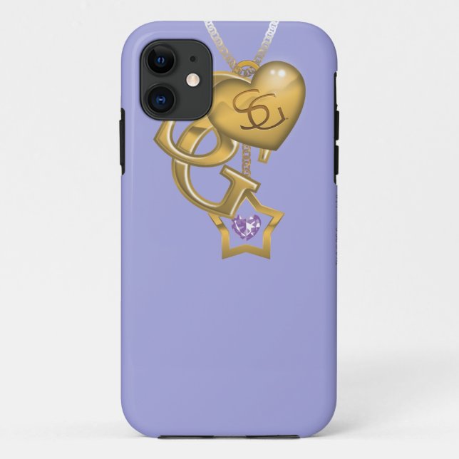 Supergirl Gold Locket Case-Mate iPhone Hülle (Rückseite)