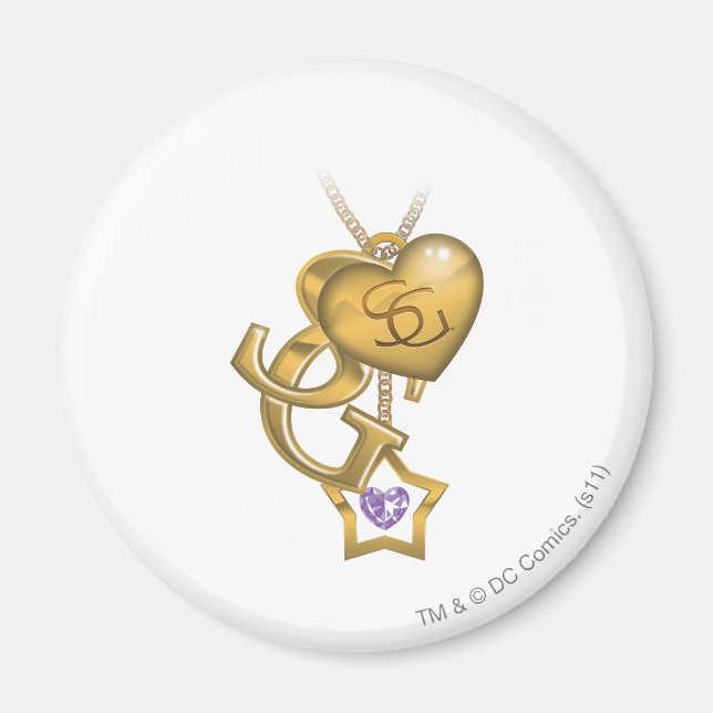 Supergirl Gold Locket Magnet (Vorne)