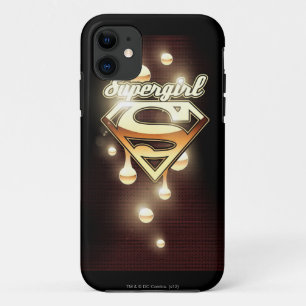 Supergirl Gold Tropfen iPhone 11 Hülle
