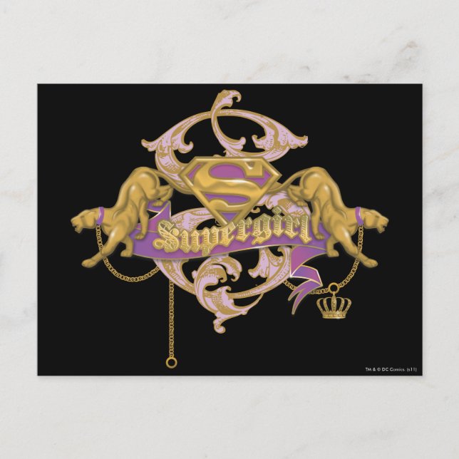 Supergirl Golden Cat 2 Postkarte (Vorderseite)