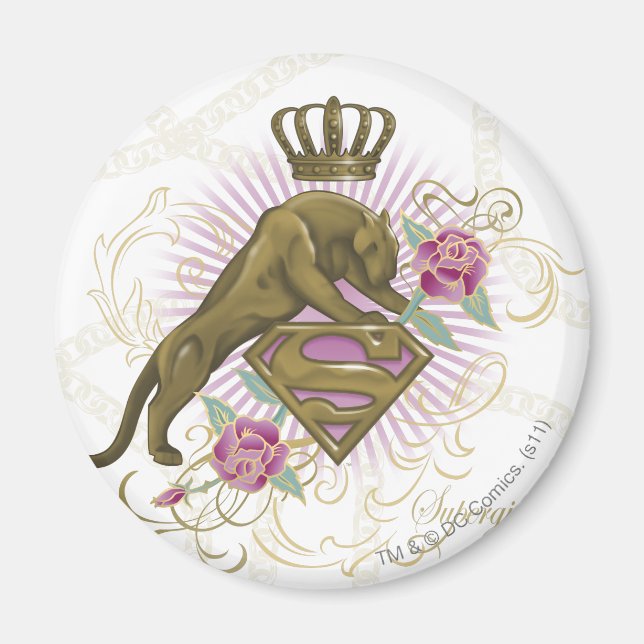 Supergirl Golden Cat 4 Magnet (Vorne)