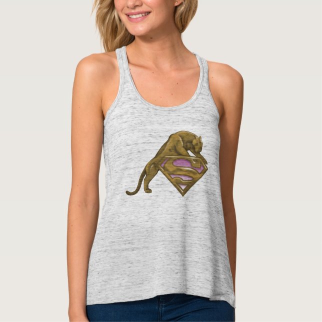 Supergirl Golden Cat Tank Top (Vorderseite)
