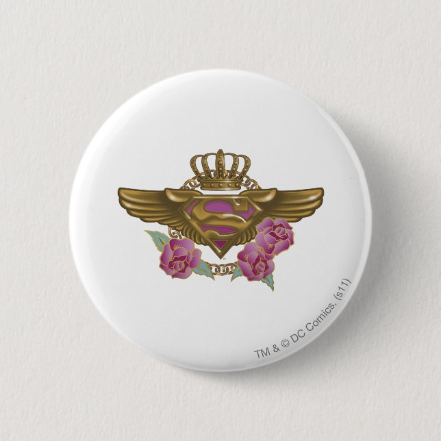 Supergirl Golden Wings Button (Vorderseite)