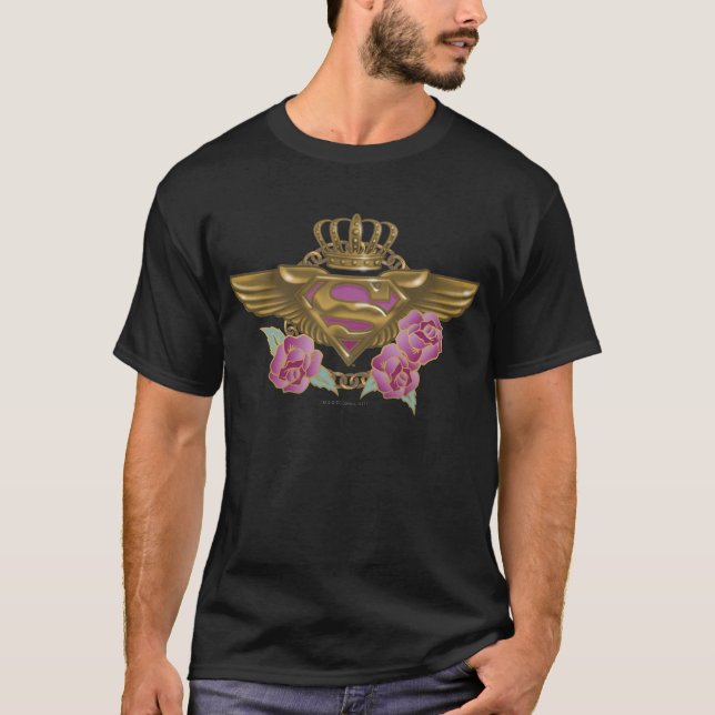Supergirl Golden Wings T-Shirt (Vorderseite)
