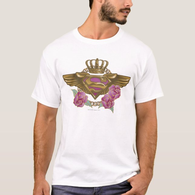 Supergirl Golden Wings T-Shirt (Vorderseite)
