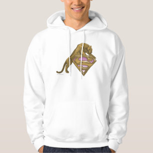 Supergirl goldene Katze Hoodie