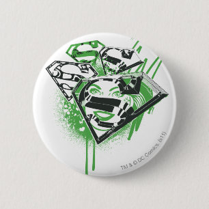 Supergirl Green Spills Button