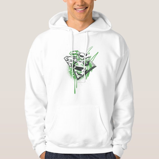Supergirl Green Spills Hoodie (Vorderseite)