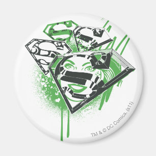 Supergirl Green Spills Magnet
