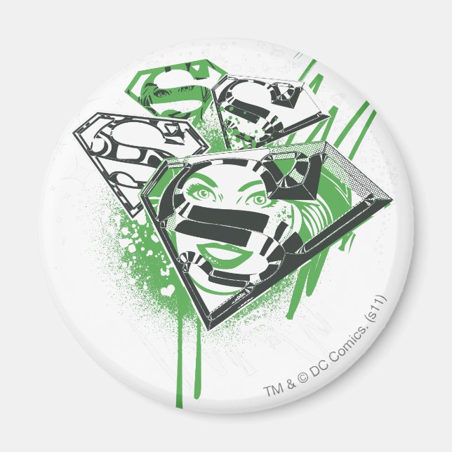 Supergirl Green Spills Magnet (Vorne)