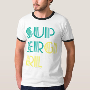 Supergirl Green und Yellow T-Shirt