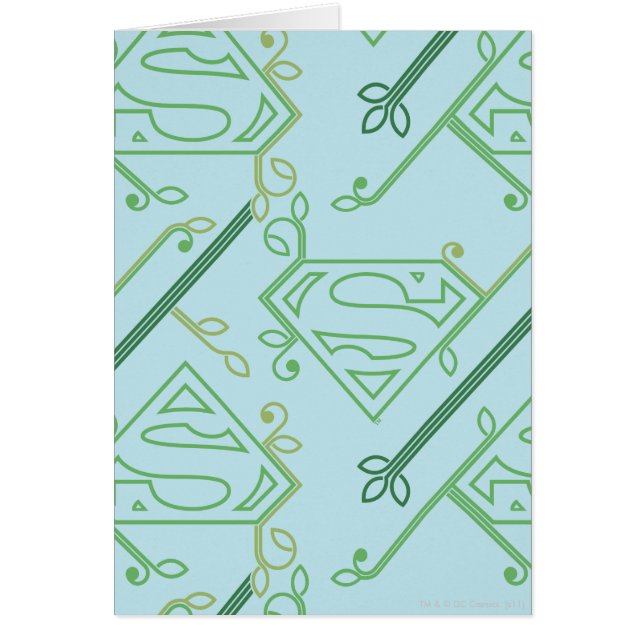 Supergirl Green Vine Logo Motif (Devant)