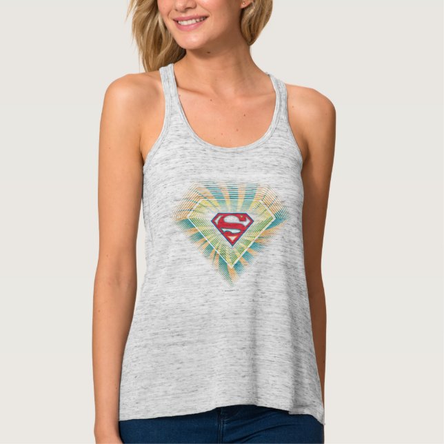 Supergirl Groovy Logo Tank Top (Vorderseite)