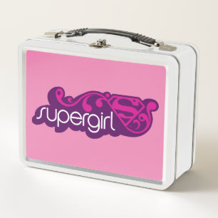 Supergirl Groovy Name und S-Shield Metall Brotdose