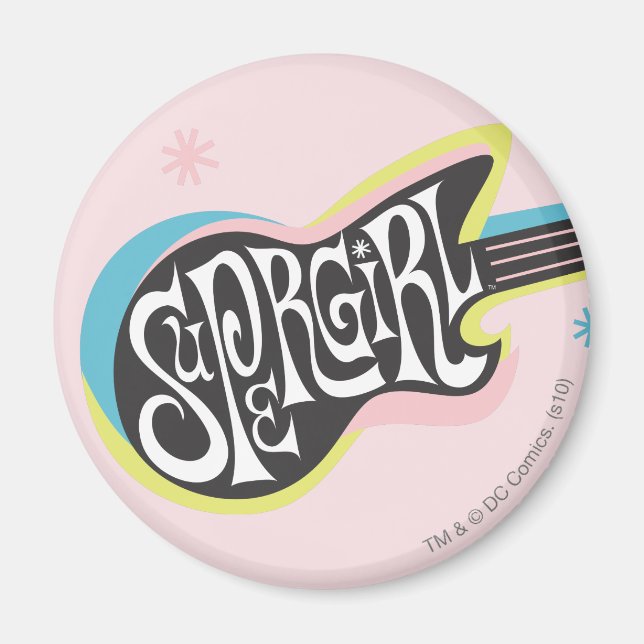 Supergirl Guitar Magnet (Vorne)