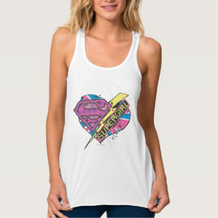 Supergirl Heart and Bolt Tank Top