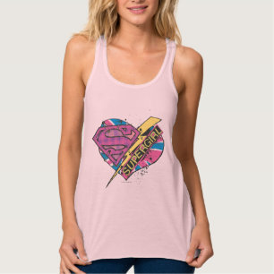 Supergirl Herz und Bolt Tank Top