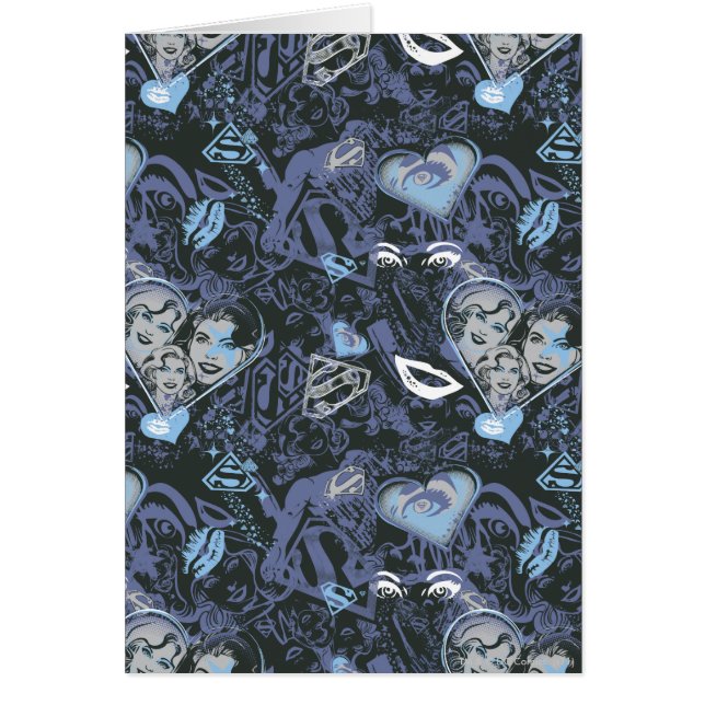 Supergirl Herz und Lips Muster (Vorne)