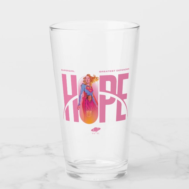 Supergirl Hoffnung Glas (Vorderseite)