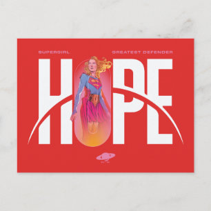 Supergirl Hoffnung Postkarte