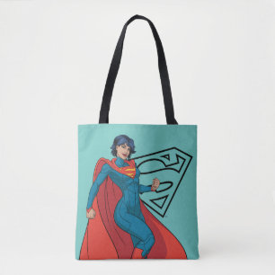 Supergirl Hovering in Blue Anzug Tasche
