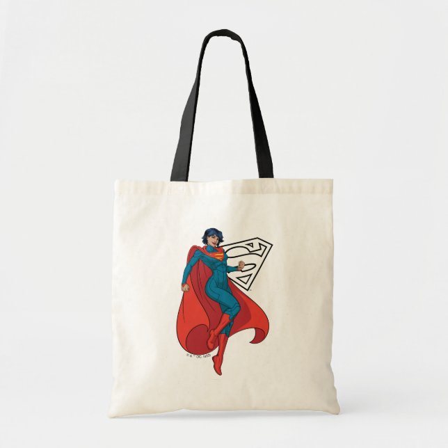 Supergirl Hovering in Blue Anzug Tragetasche (Vorne)