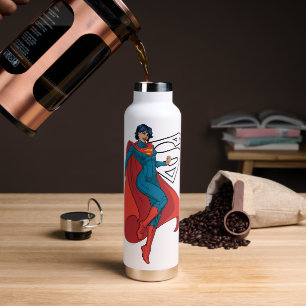Supergirl Hovering in Blue Anzug Trinkflasche