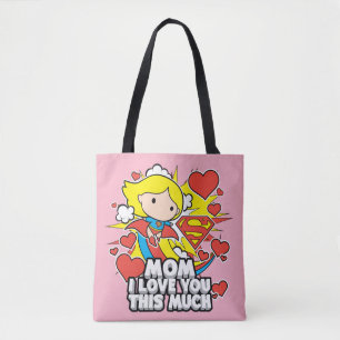 Supergirl I Love You This Much Tasche