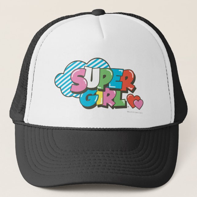 Supergirl J-Pop 9 Truckerkappe (Vorderseite)