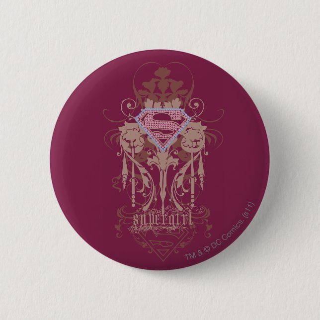 Supergirl Jewel Logo Button (Vorderseite)