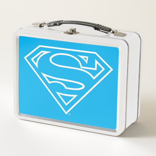 Supergirl Kontur S-Shield Metall Brotdose (Vorderseite)