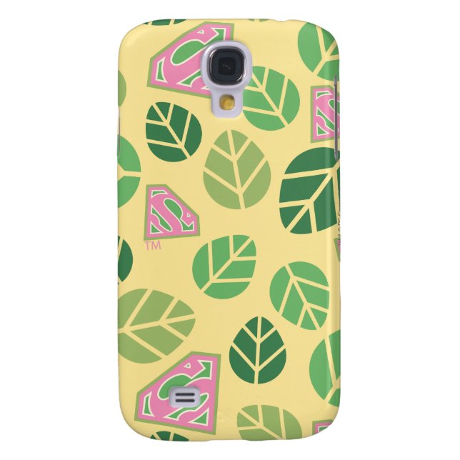 Supergirl Leaf Pattern Case-Mate Samsung Galaxy Hülle (Rückseite)
