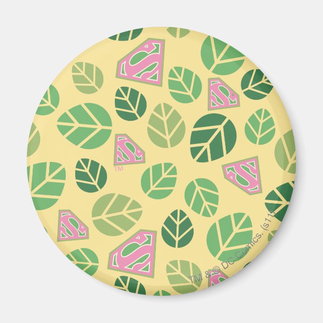 Supergirl Leaf Pattern Magnet (Vorne)