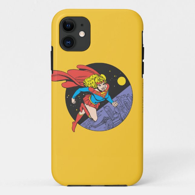 Supergirl Leaps in Space Case-Mate iPhone Hülle (Rückseite)