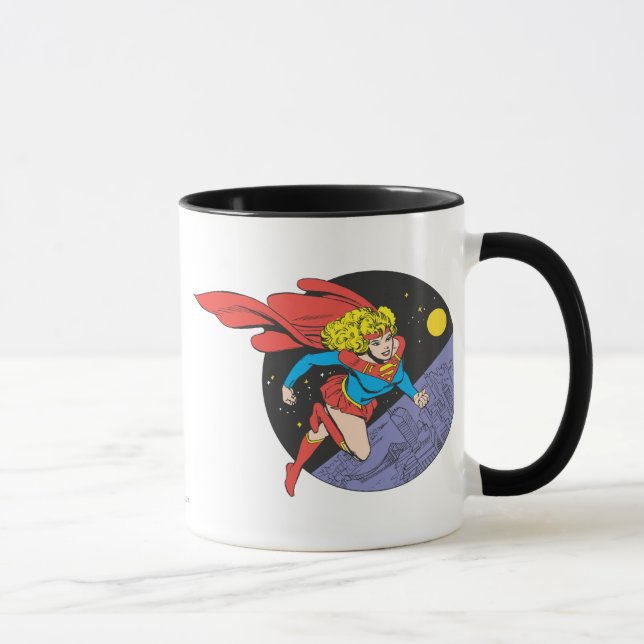 Supergirl Leaps in Space Tasse (Rechts)