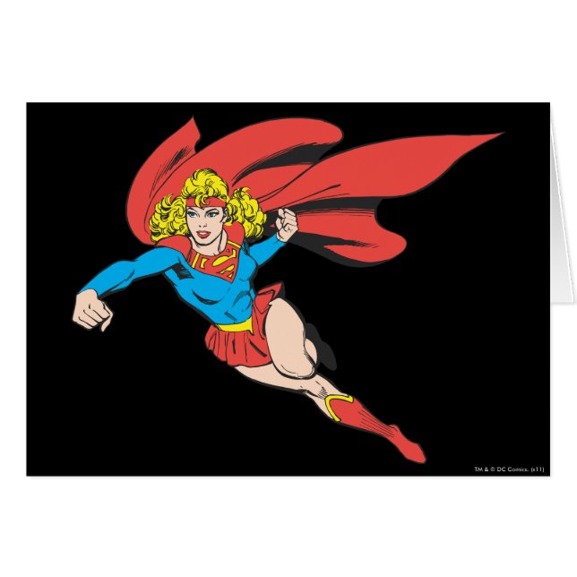 Supergirl Leaps und Punches (Vorderseite (Horizontal))