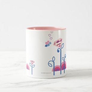 Supergirl Liebe Bee Zweifarbige Tasse