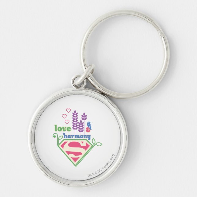 Supergirl Liebe & Harmonie Schlüsselanhänger (Vorne)