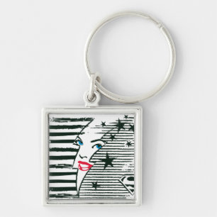 Supergirl Lightning With Face Schlüsselanhänger