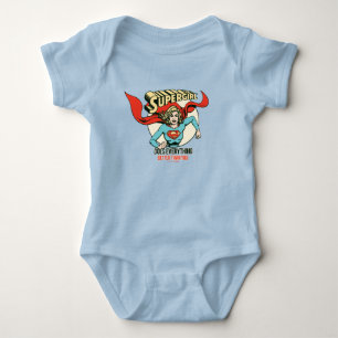 Supergirl macht alles besser als du baby strampler