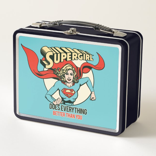 Supergirl macht alles besser als du metall brotdose (Vorderseite)