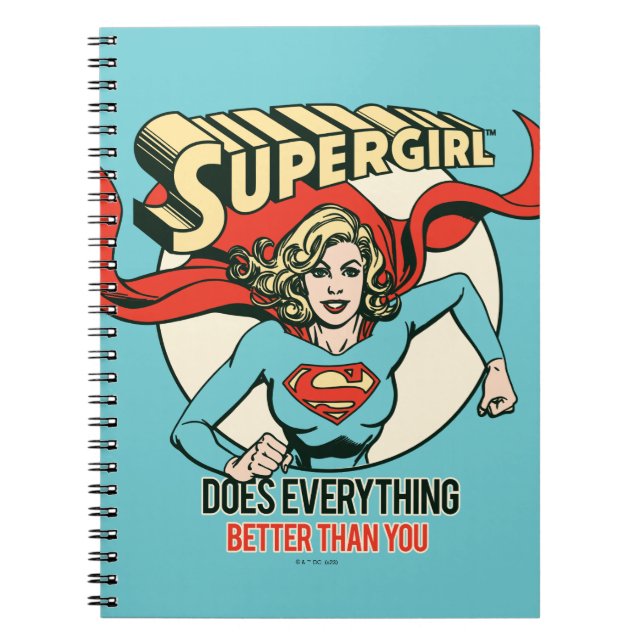 Supergirl macht alles besser als du notizblock (Vorderseite)