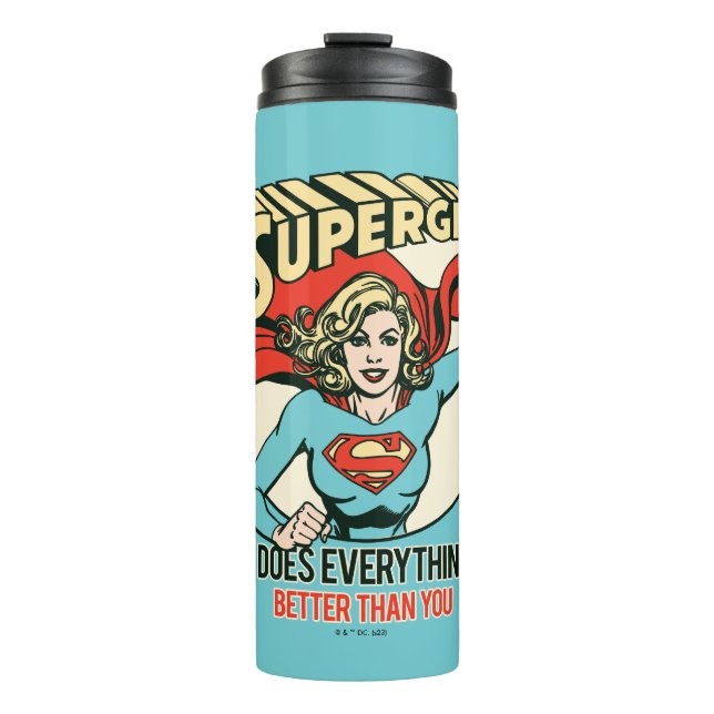 Supergirl macht alles besser als du thermosbecher (Vorderseite)