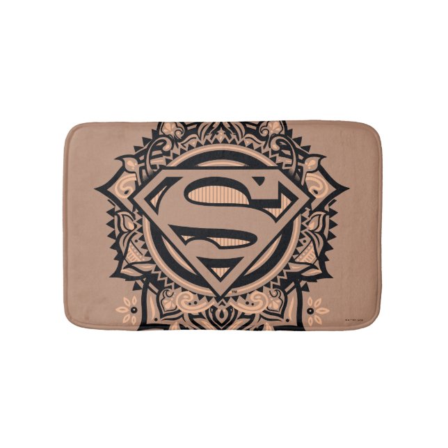Supergirl Mandala Graphic Badematte (Vorderseite)